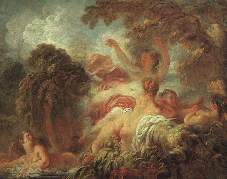 Jean Honore Fragonard The Bathers a Norge oil painting art